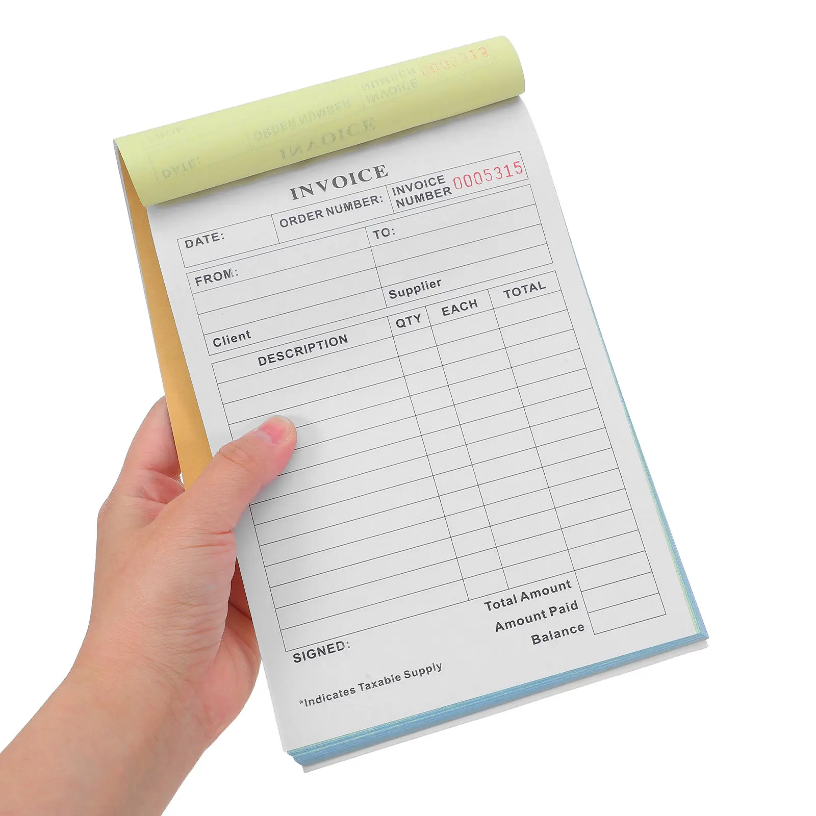 Small Business Invoice Book 8.3x6 Inch 2-Part Carbonless Sales Receipt Pad Blank Order Forms Tax Invoice Receipts for Boutique
Small Business Invoice Book 8.3x6 Inch 2-Part Carbonless Sales Receipt Pad Blank Order Forms Tax Invoice Receipts for Boutique