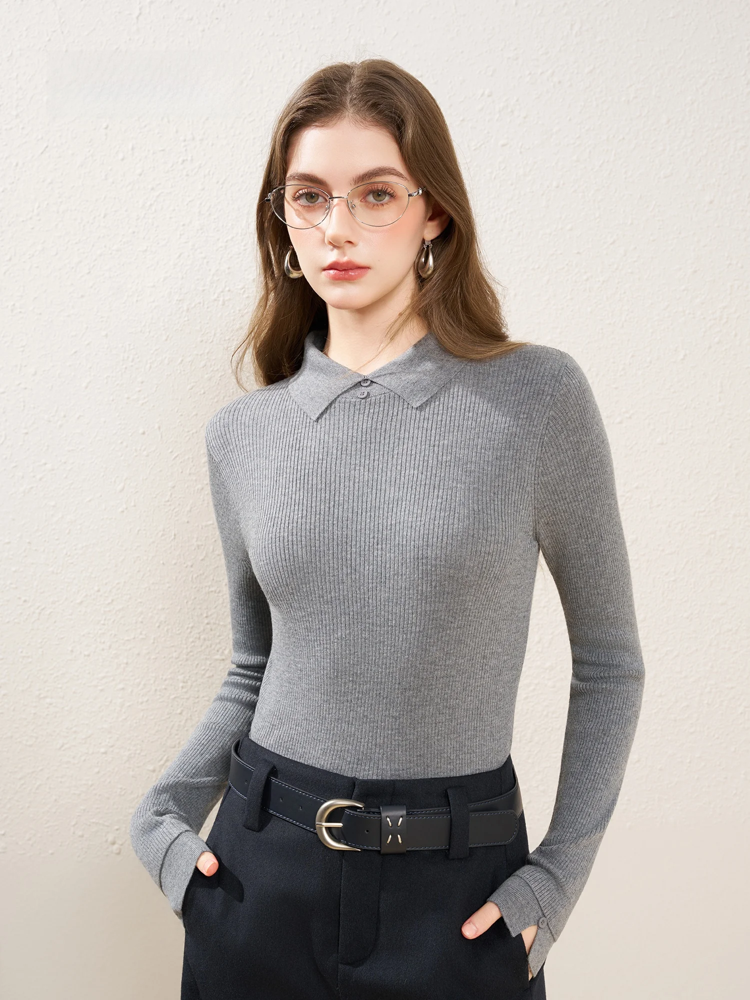 ey Wool Knitted Sweater Art Walk Small Collar Base irt New Autumn Winter Faion Inner Wear Slim Fit Long Sve Knitted Top
ey Wool Knitted Sweater Art Walk Small Collar Base irt New Autumn Winter Faion Inner Wear Slim Fit Long Sve Knitted Top