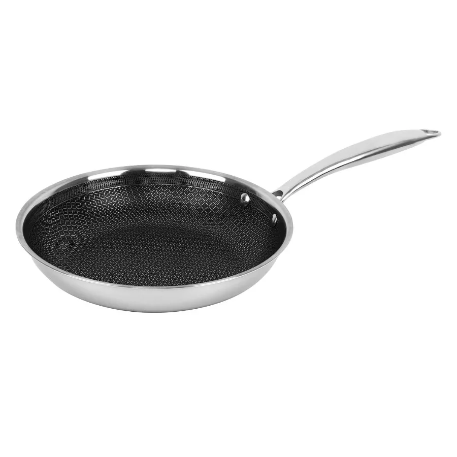 3-Ply Hybrid Non-Stick Stainless Steel Induction-Ready Frying Pan 9.5 In. B-FH24
3-Ply Hybrid Non-Stick Stainless Steel Induction-Ready Frying Pan 9.5 In. B-FH24