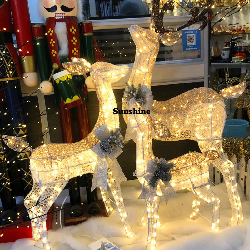 Christmas Deer Christmas Glowing Cute Hotel Shopping Mall View Window Mother Son Deer Ornament Outdoor Set Props Decorations
Christmas Deer Christmas Glowing Cute Hotel Shopping Mall View Window Mother Son Deer Ornament Outdoor Set Props Decorations