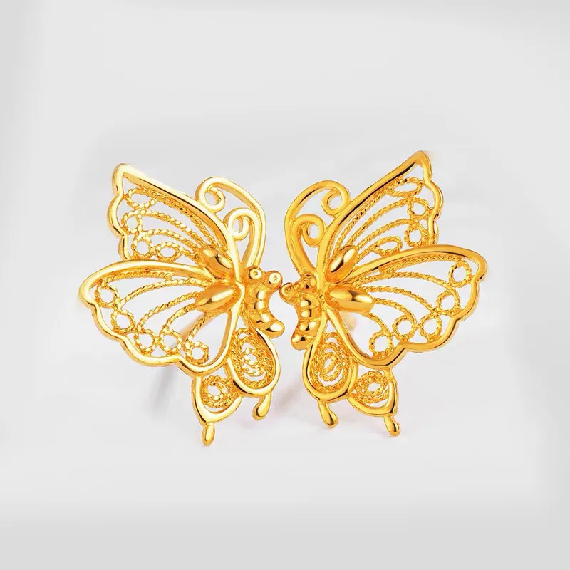 genuine 18K Pure Yellow Gold Butterfly stud Earring for Women Romantic gold original earrings Wedding Jewelry Luxury Gifts
genuine 18K Pure Yellow Gold Butterfly stud Earring for Women Romantic gold original earrings Wedding Jewelry Luxury Gifts