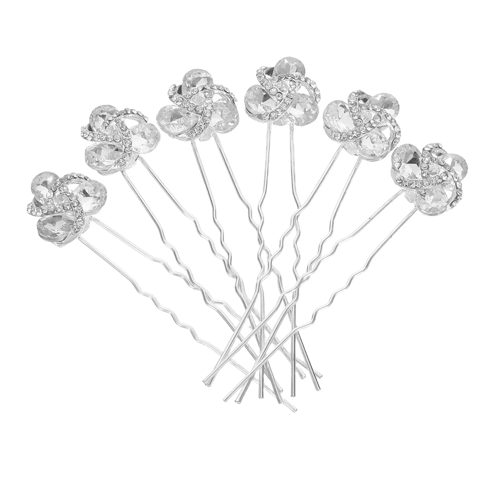 6Pcs Chic Rhinestone Floral Hairpins High-Quality Alloy Bride Hairpin Set Lightweight Comfortable Hair Accessories for Wedding
6Pcs Chic Rhinestone Floral Hairpins High-Quality Alloy Bride Hairpin Set Lightweight Comfortable Hair Accessories for Wedding