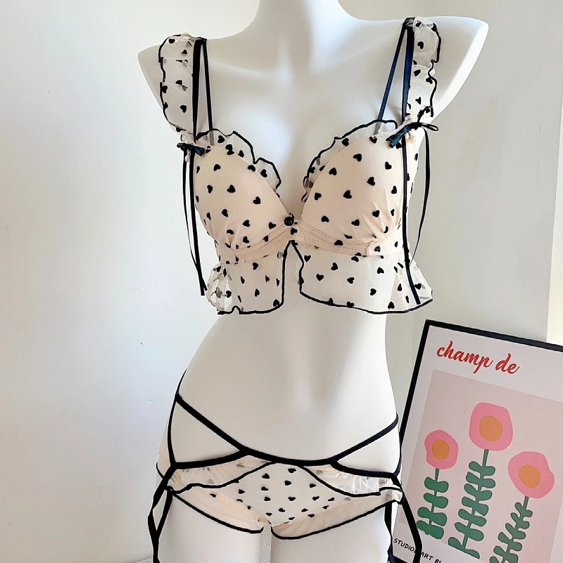 Japanese Kawaii Style School Girl Bra Briefs Set Women Push Up Fashion Underwear Sexy Lace Love Panties Female Lingerie Set bh
Japanese Kawaii Style School Girl Bra Briefs Set Women Push Up Fashion Underwear Sexy Lace Love Panties Female Lingerie Set bh