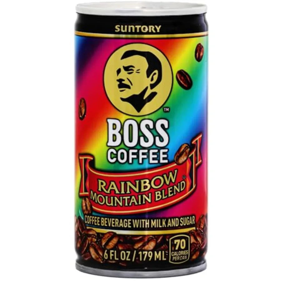 BOSS Coffee by Suntory Rainbow Mountain Blend Japanese Flash Brew Coffee, 6oz 12 Pack, Imported from Japan, Espresso Doubleshot
BOSS Coffee by Suntory Rainbow Mountain Blend Japanese Flash Brew Coffee, 6oz 12 Pack, Imported from Japan, Espresso Doubleshot