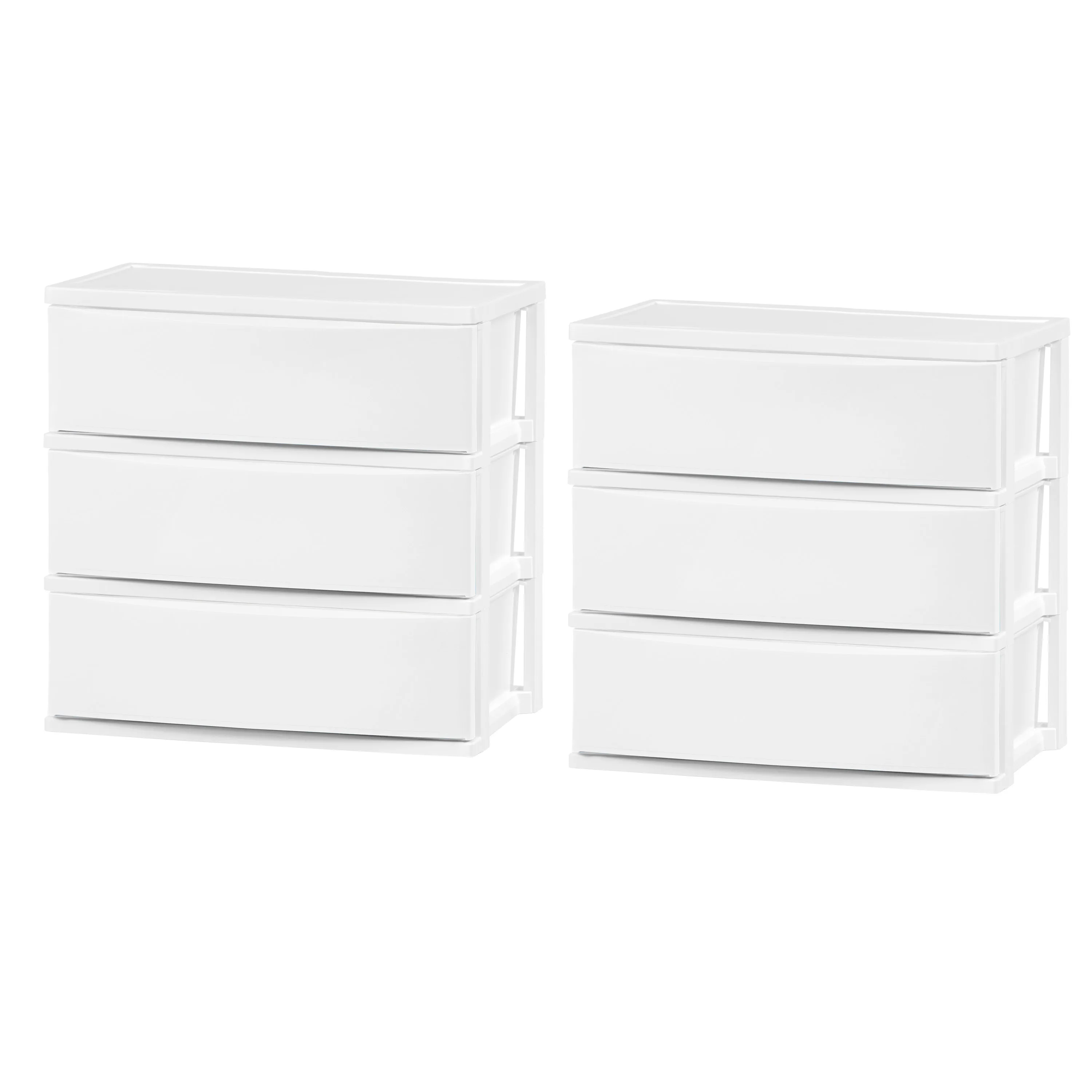 IRIS 3 Wide Drawer Storage, Organizer Unit for Bedroom, Living Room, White, Set of 2
IRIS 3 Wide Drawer Storage, Organizer Unit for Bedroom, Living Room, White, Set of 2