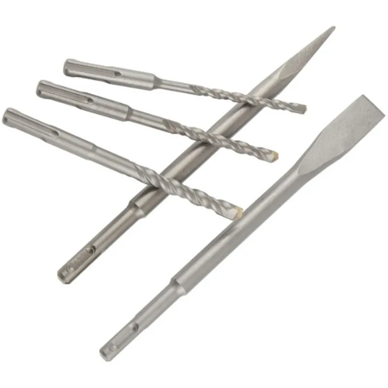 B97A-Concrete Wall Drilling Set- 5PC Round Handle Flat Point Chisel Drill Bits Electric Hammer Impact Bits
B97A-Concrete Wall Drilling Set- 5PC Round Handle Flat Point Chisel Drill Bits Electric Hammer Impact Bits