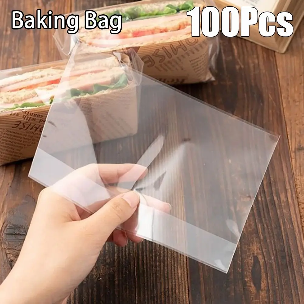 100Pcs Transparent Sandwich Packaging Bag Food Grade Plastic Plastic Baking Bag Disposable Flat Pocket Self-adhesive Bag
100Pcs Transparent Sandwich Packaging Bag Food Grade Plastic Plastic Baking Bag Disposable Flat Pocket Self-adhesive Bag