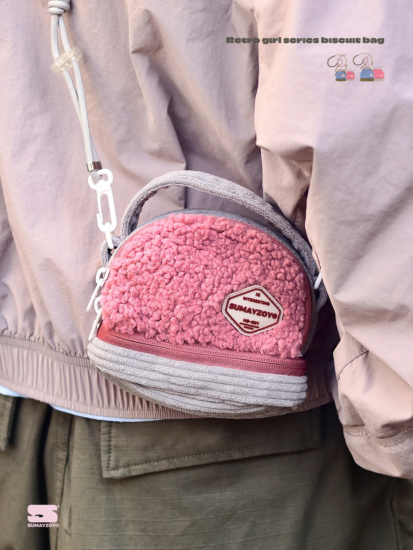 Sumayzoymini Bowling Bag Plush Crossbody Shoulder Handbag Retro American Style Color Block Youth Casual Polyester
Sumayzoymini Bowling Bag Plush Crossbody Shoulder Handbag Retro American Style Color Block Youth Casual Polyester