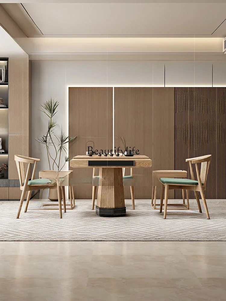 FGNew Chinese original wood color mahjong table high-end automatic mahjong table
FGNew Chinese original wood color mahjong table high-end automatic mahjong table