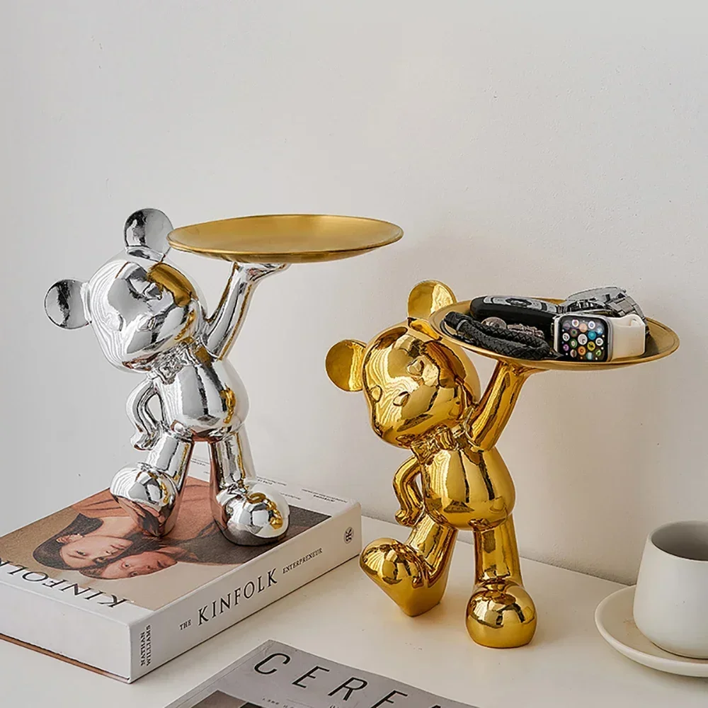 kawaii bear statue tray Creative home decor accessories modern room decor desk ornament animal statuette storage tray gift
kawaii bear statue tray Creative home decor accessories modern room decor desk ornament animal statuette storage tray gift