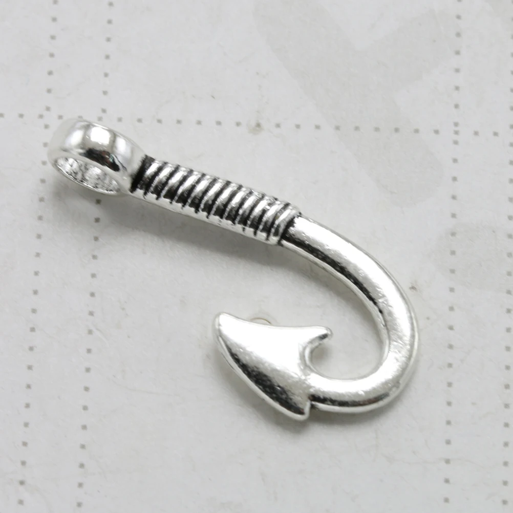 20pcs Fishhook Shape Alloy Pendant Charms For Diy Jewelry Making Necklace Bracelet Keychain Craft Jewelry Making Pendants Diy
20pcs Fishhook Shape Alloy Pendant Charms For Diy Jewelry Making Necklace Bracelet Keychain Craft Jewelry Making Pendants Diy