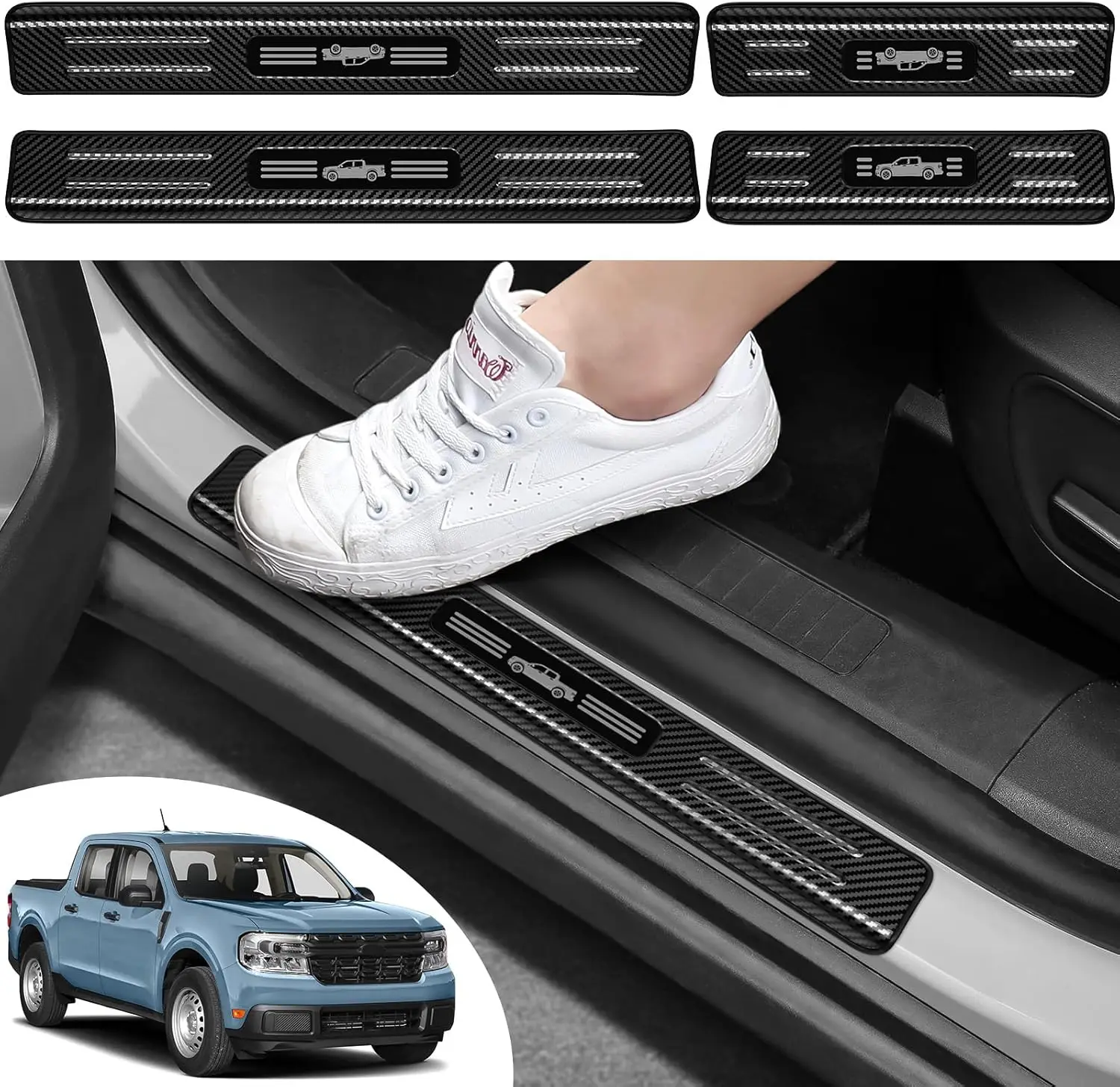 For Ford Maverick 2021 2022 2023 2024 2025 2026 Car Door Sill Plate Plastic Protector Sticker Styling Accessories Auto Part
For Ford Maverick 2021 2022 2023 2024 2025 2026 Car Door Sill Plate Plastic Protector Sticker Styling Accessories Auto Part