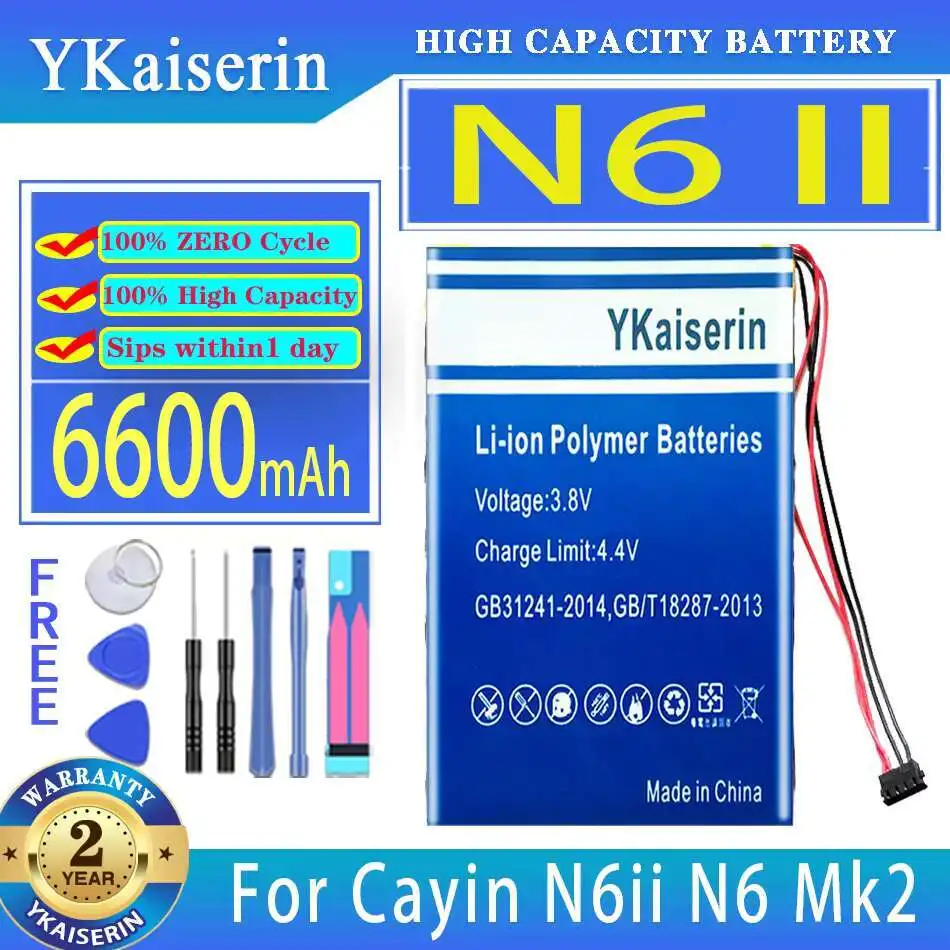 Высокопроизводительный аккумулятор для надежного аудиоплеера для Cayin N6ii A01 N6 Mk2 II 6600 мАч
Высокопроизводительный аккумулятор для надежного аудиоплеера для Cayin N6ii A01 N6 Mk2 II 6600 мАч