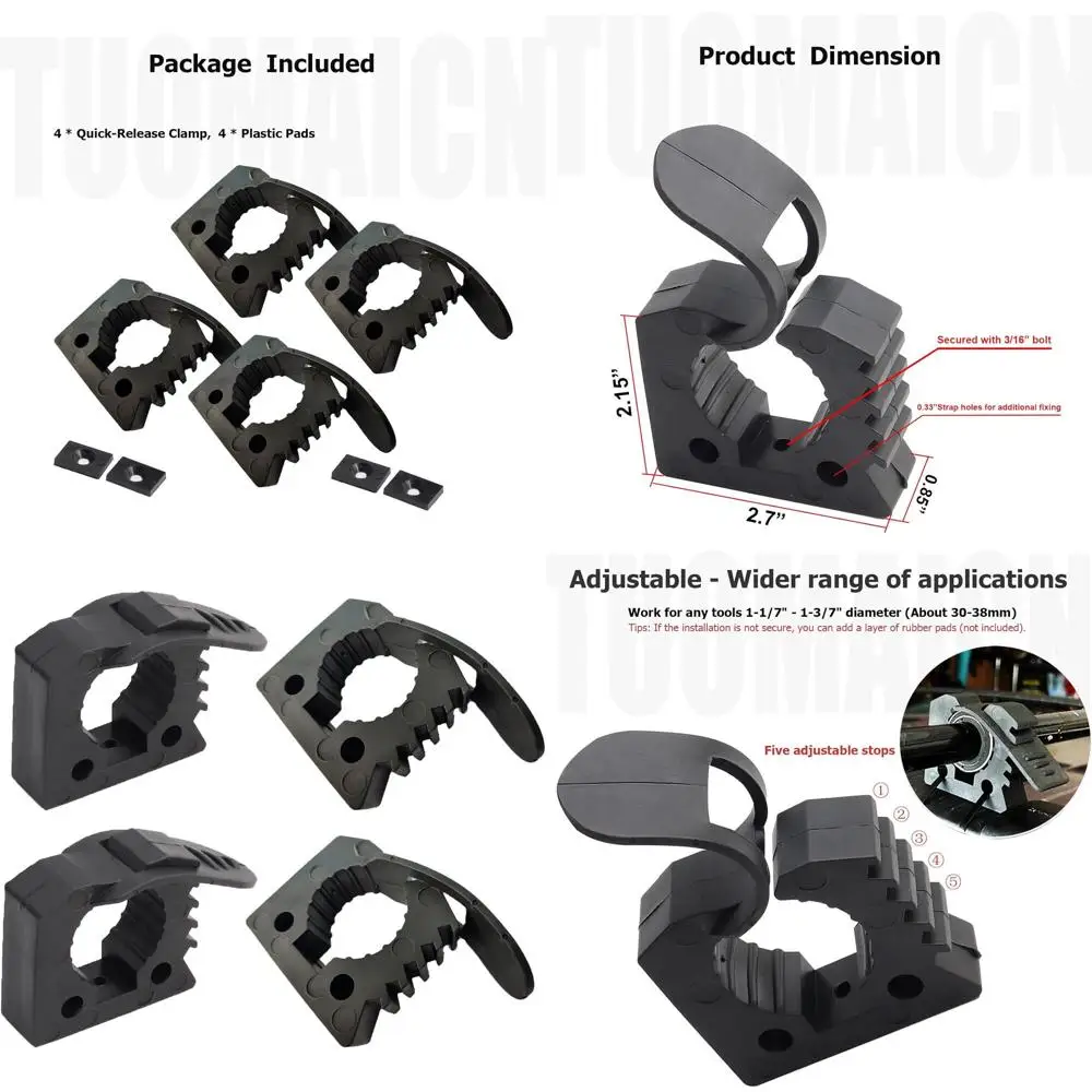 Комплект быстроразъемного резинового зажима диаметром 1-1/5 "~ 1-1/2", фургон-грузовик UTV, автомобильные аксессуары, детали органайзера для инструментов, 12 шт.
Комплект быстроразъемного резинового зажима диаметром 1-1/5 "~ 1-1/2", фургон-грузовик UTV, автомобильные аксессуары, детали органайзера для инструментов, 12 шт.