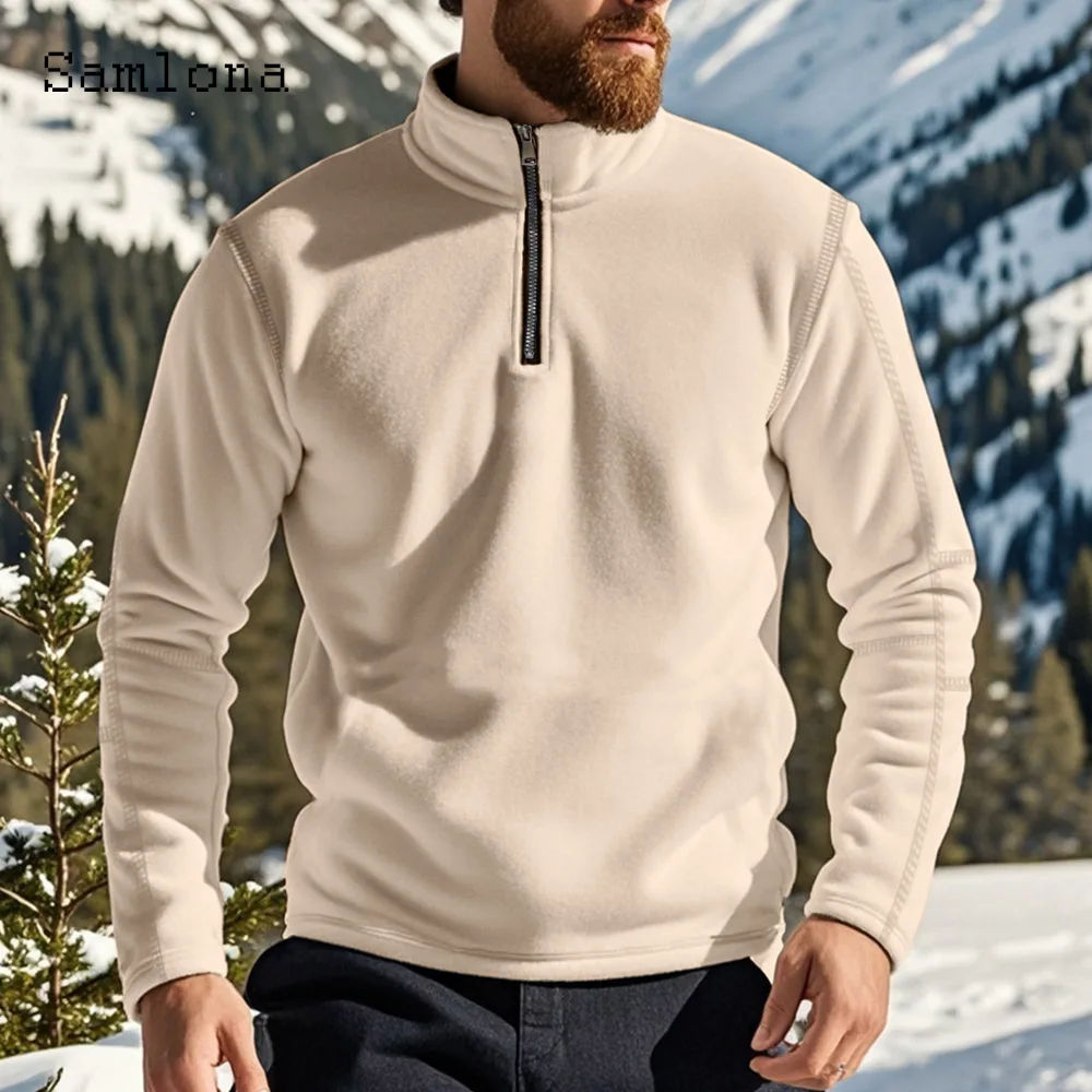 Mens Casual Plush Sweatshirts Autumn Winter Pullovers 2024 Europe Style Fashion Zipper Fly Sweatshirt Men Long Sleeves Baisc Top
Mens Casual Plush Sweatshirts Autumn Winter Pullovers 2024 Europe Style Fashion Zipper Fly Sweatshirt Men Long Sleeves Baisc Top