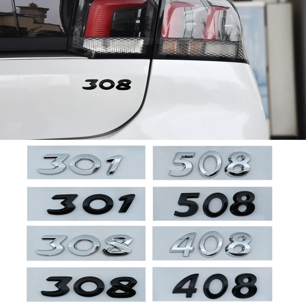 Metal Car Rear Trunk Decal Emblem Badge Sticker Logo For Peugeot 206 207 301 307 308 408 508 2008 3008 4008 5008 GT Accessories
Metal Car Rear Trunk Decal Emblem Badge Sticker Logo For Peugeot 206 207 301 307 308 408 508 2008 3008 4008 5008 GT Accessories