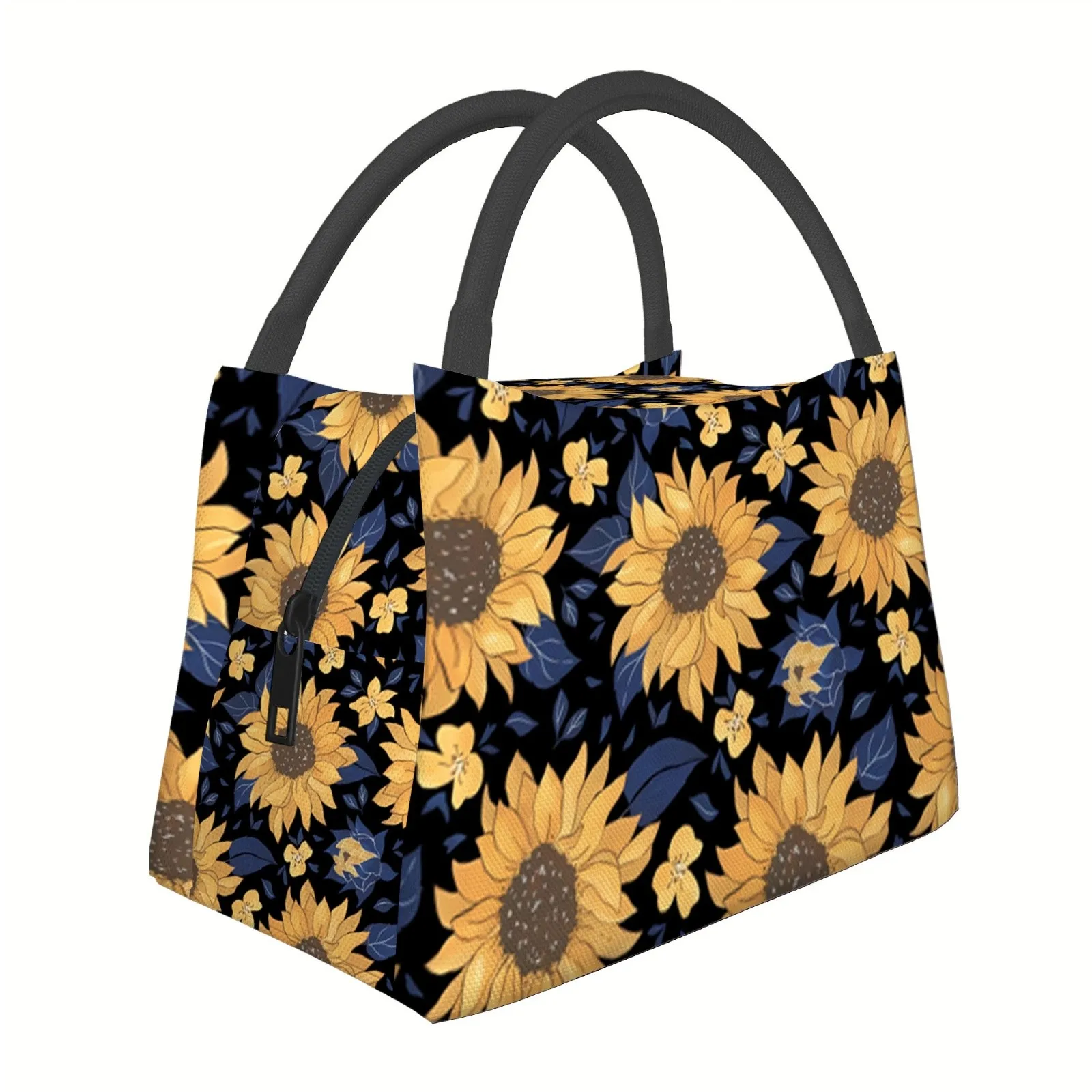 Sunflower Print Insulated Lunch Bag Durable Polyester Portable Thermal Cooler Bag Unisex
Sunflower Print Insulated Lunch Bag Durable Polyester Portable Thermal Cooler Bag Unisex