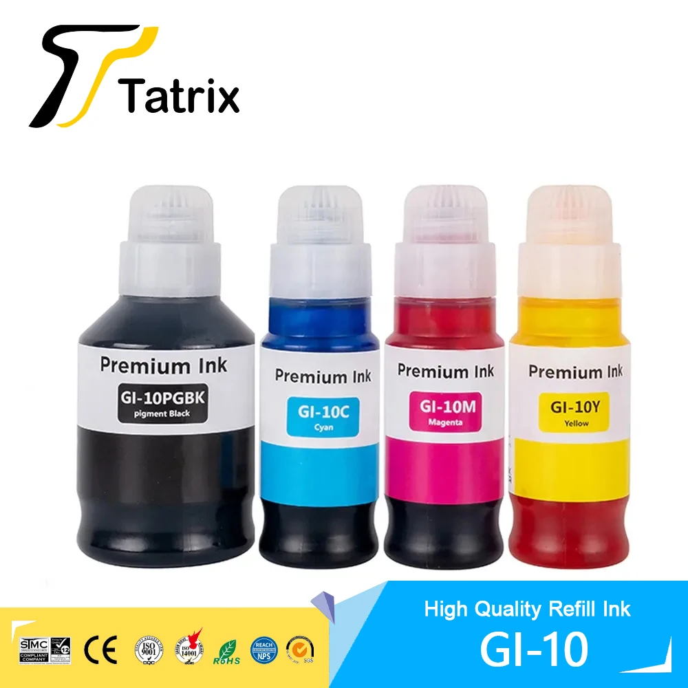 Tatrix GI 10 GI10 GI-10 Premium Compatible Color Water Based Bottle Refill Ink For Canon PIXMA GM2010/GM4010/G5010/G6010 Printer
Tatrix GI 10 GI10 GI-10 Premium Compatible Color Water Based Bottle Refill Ink For Canon PIXMA GM2010/GM4010/G5010/G6010 Printer
