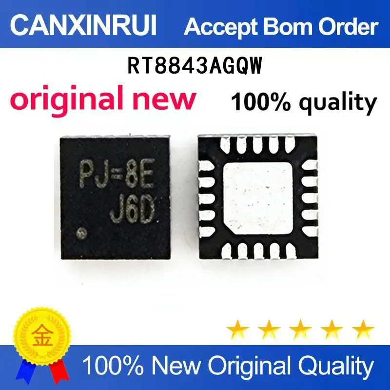 (5 Pieces) RT8843AGQW RT8843A PJ= QFN RT8843BGQW TO= T0= RT8843B
(5 Pieces) RT8843AGQW RT8843A PJ= QFN RT8843BGQW TO= T0= RT8843B