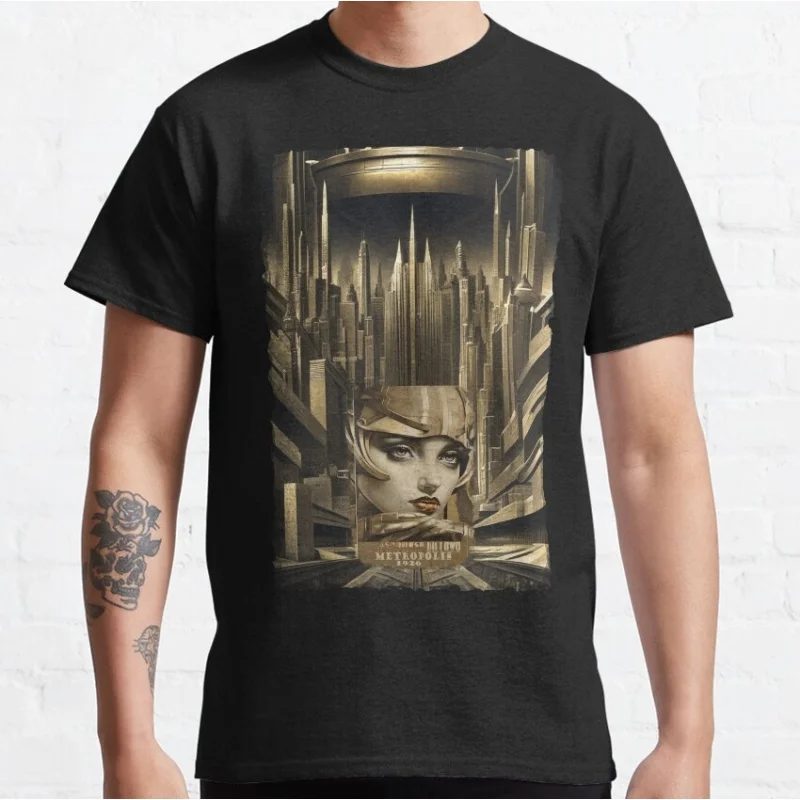 Fritz lang Germany Silent Movie Metropolis t shirt 0316 Cyberpunk Sci-fi Robot Graphic shirt Short Sleeve All size Tee S-6XL
Fritz lang Germany Silent Movie Metropolis t shirt 0316 Cyberpunk Sci-fi Robot Graphic shirt Short Sleeve All size Tee S-6XL