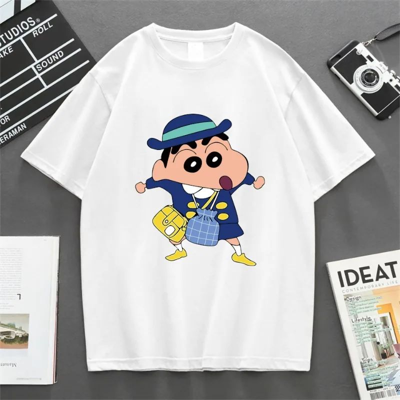 Summer Crayon Shin Chan Cartoon Print Women Tops Casual Fashion Round Neck Print Harajuku T Shirt 100% Cotton Short Sleeves
Summer Crayon Shin Chan Cartoon Print Women Tops Casual Fashion Round Neck Print Harajuku T Shirt 100% Cotton Short Sleeves