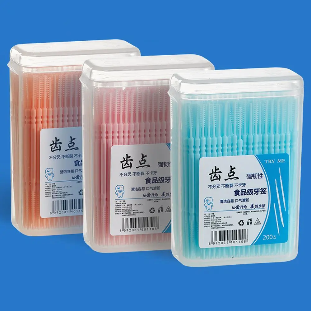 Candy Color Disposable Soft PP Superfine Food Residue Toothpick Brush Oral Care Double-head Interdental Brush Dental Floss Pick
Candy Color Disposable Soft PP Superfine Food Residue Toothpick Brush Oral Care Double-head Interdental Brush Dental Floss Pick