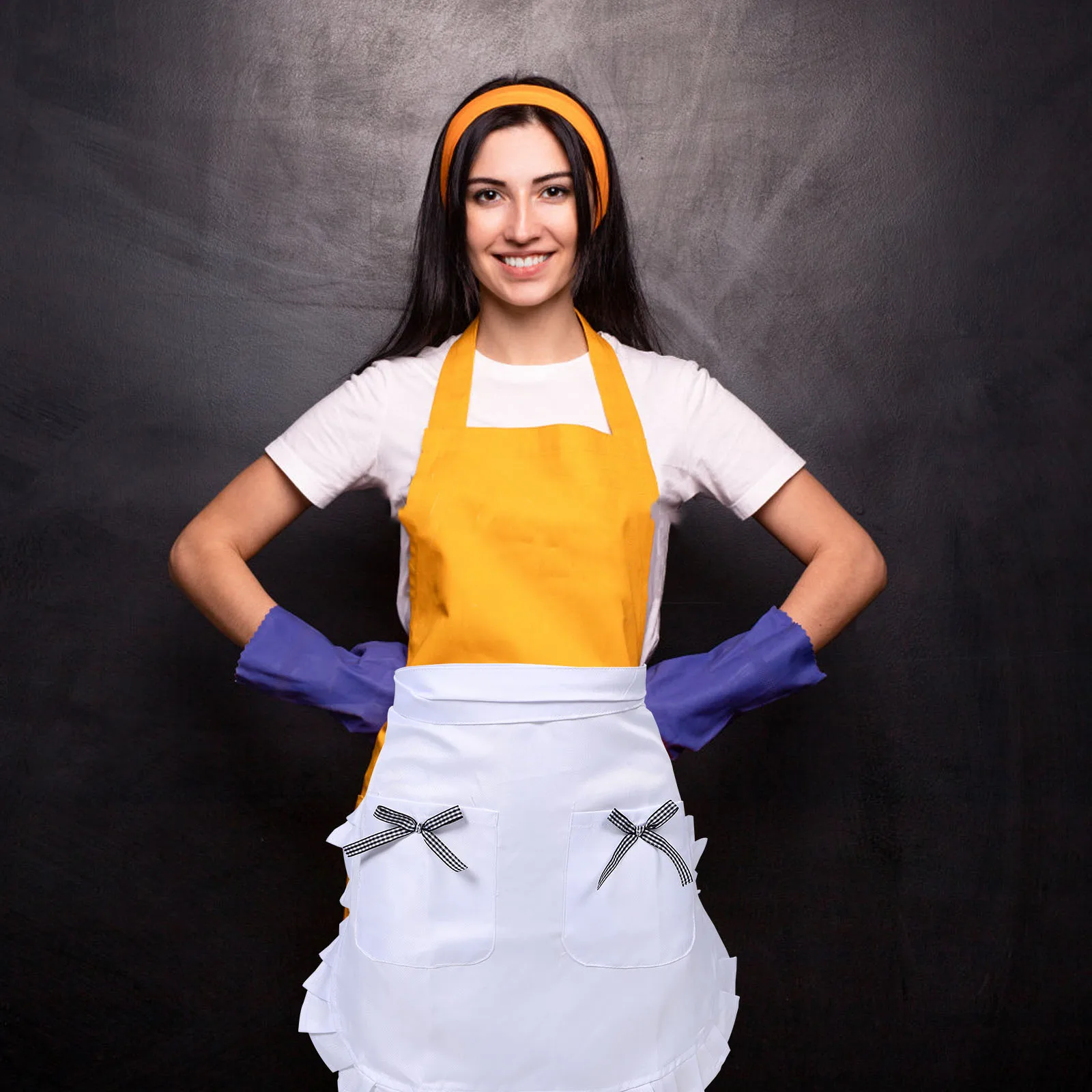 Fancy Apron For Women Half Waist Chef Baking Serving Butcher Bartender Short Cooking Apron Lightweight Polyester Restaurant Home
Fancy Apron For Women Half Waist Chef Baking Serving Butcher Bartender Short Cooking Apron Lightweight Polyester Restaurant Home