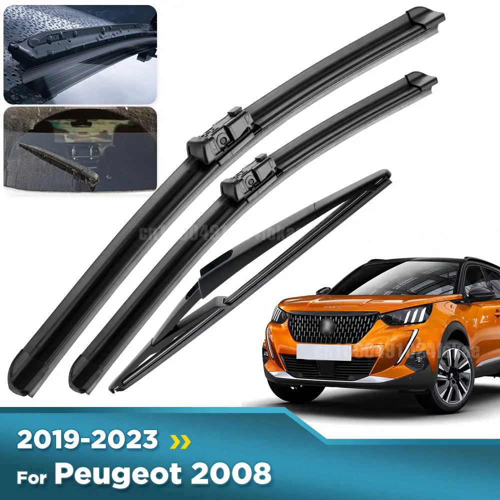 For Peugeot 2008 P24 MK2 2019-2023 2020 2021 Wiper Front & Rear Wiper Blades Windshield Windscreen Window Brushes 24"+16"+12"
For Peugeot 2008 P24 MK2 2019-2023 2020 2021 Wiper Front & Rear Wiper Blades Windshield Windscreen Window Brushes 24"+16"+12"
