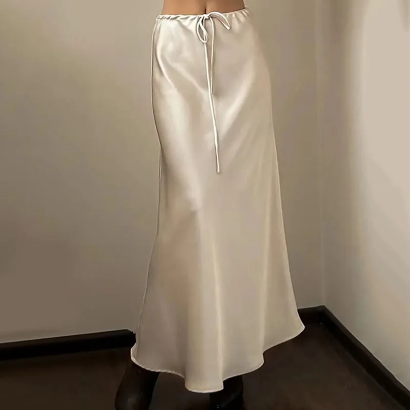 Women Satin Skirts Elegant High Waist Long Skirts for Women Solid Color Midi Skirts Office Lady High Street Skirts Women Clothes
Women Satin Skirts Elegant High Waist Long Skirts for Women Solid Color Midi Skirts Office Lady High Street Skirts Women Clothes