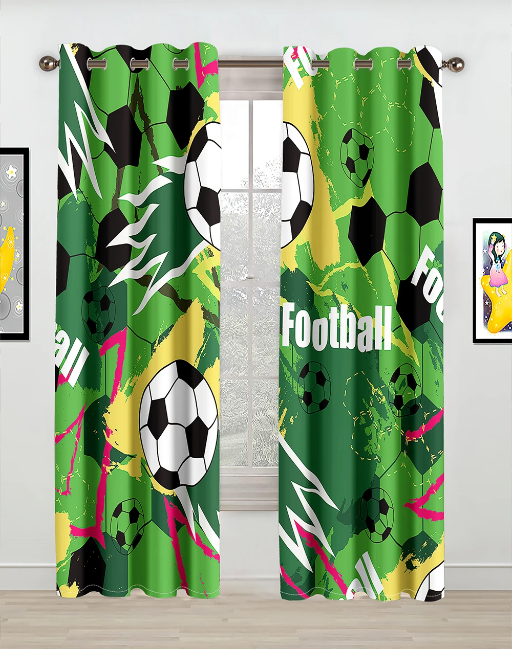 Modern Drapes for Sports, Printed Window Curtains, Drapes for Soccer Football Race Exercising Stadium, Living Room, Kitchen
Modern Drapes for Sports, Printed Window Curtains, Drapes for Soccer Football Race Exercising Stadium, Living Room, Kitchen