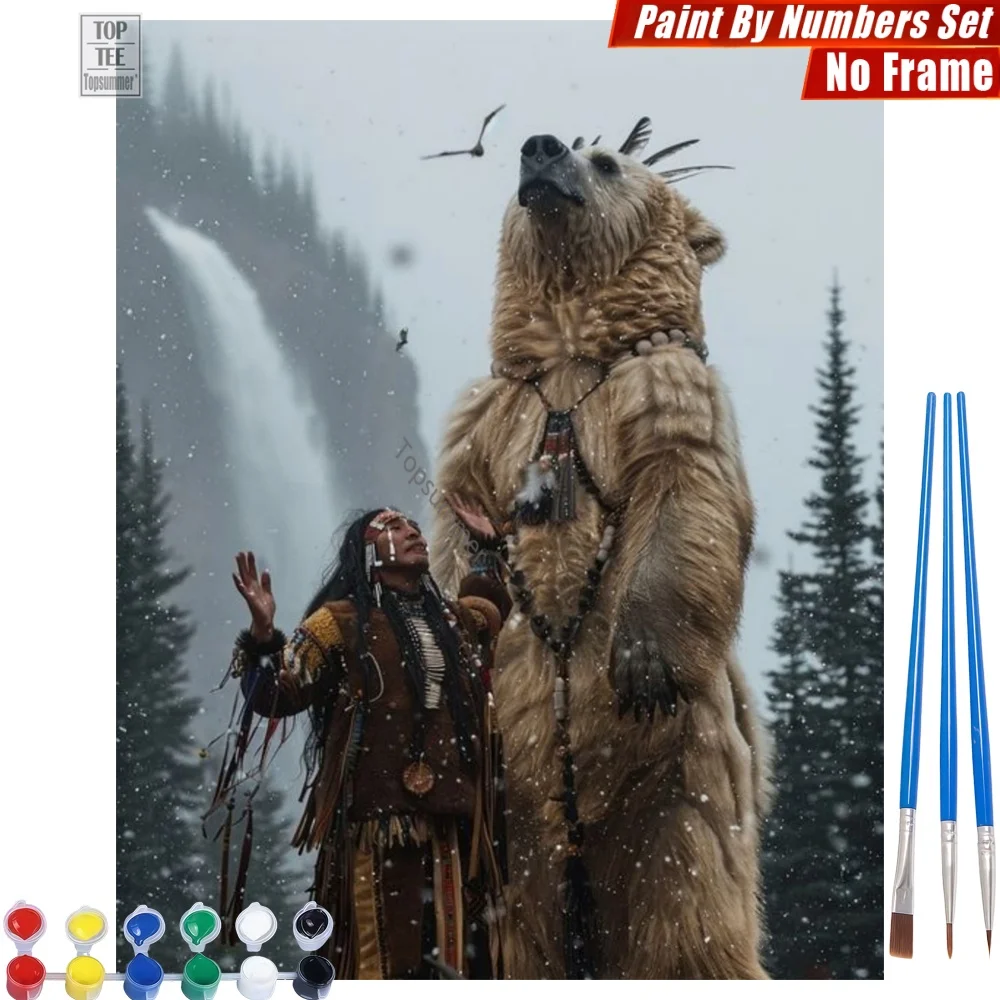 Mysterious Snow Dance Digital Oil Paints Set - Indian Giant Bear Relaxing Activities Thanksgiving Gift For Uncle
Mysterious Snow Dance Digital Oil Paints Set - Indian Giant Bear Relaxing Activities Thanksgiving Gift For Uncle