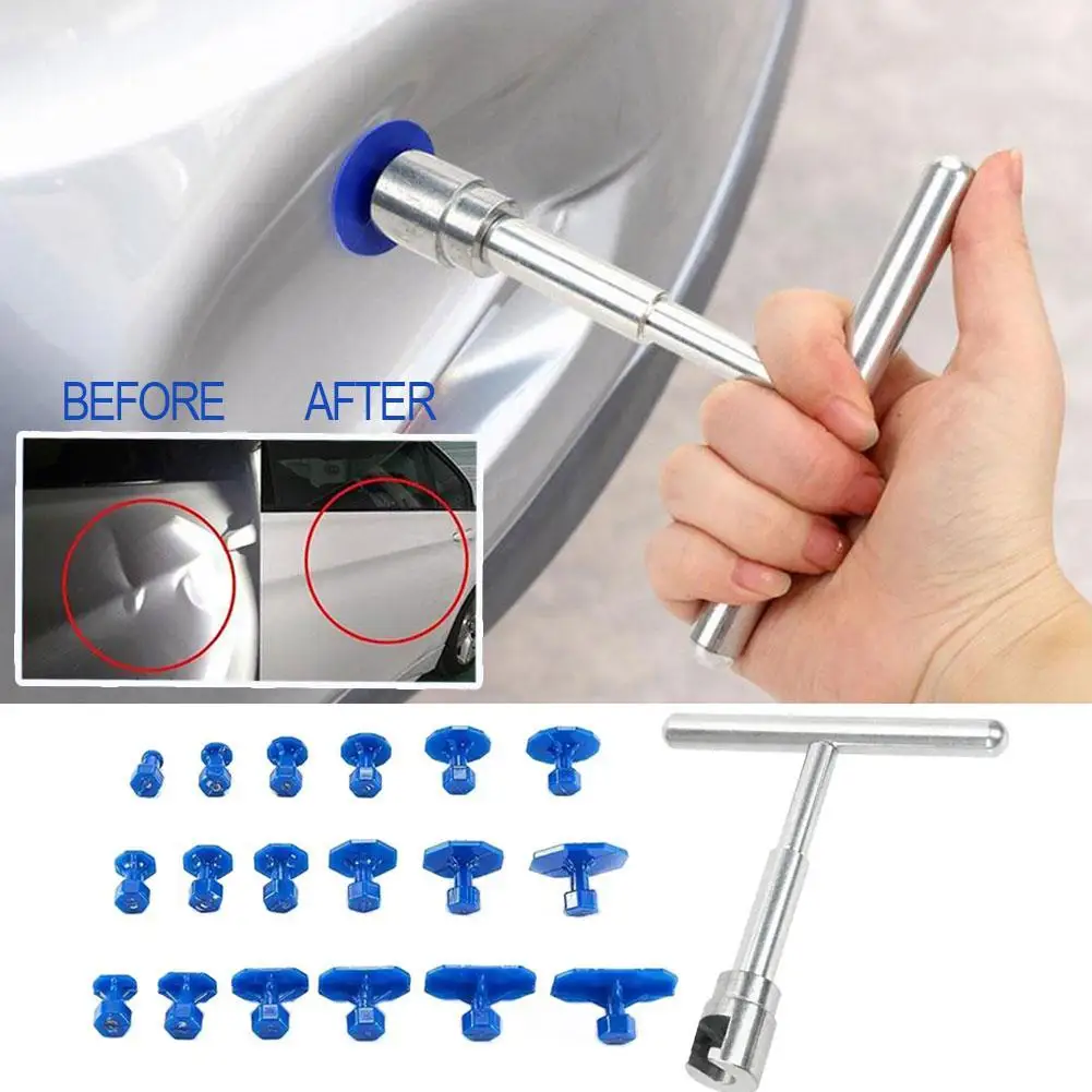 Car Dent Puller Kit Dent Repair Tools T-shaped Paintless Traceless Suction Pit Set Dents Repair Kit Car Care Accessories
Car Dent Puller Kit Dent Repair Tools T-shaped Paintless Traceless Suction Pit Set Dents Repair Kit Car Care Accessories