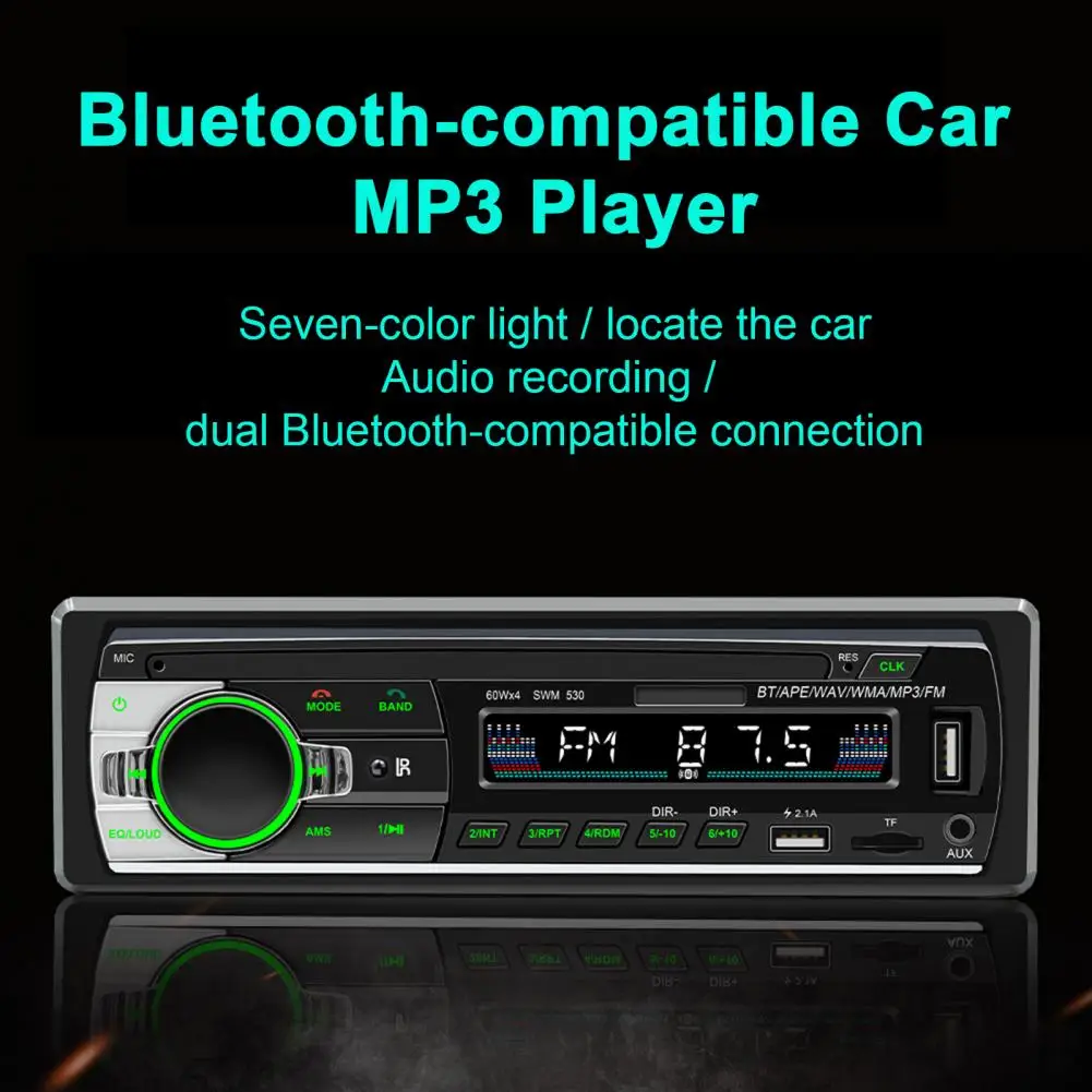 1 Set Car Player Lossless Sound Quality with Remote Control Dual USB Fast Charge Bluetooth-compatible Car MP3 Player Car Supply
1 Set Car Player Lossless Sound Quality with Remote Control Dual USB Fast Charge Bluetooth-compatible Car MP3 Player Car Supply