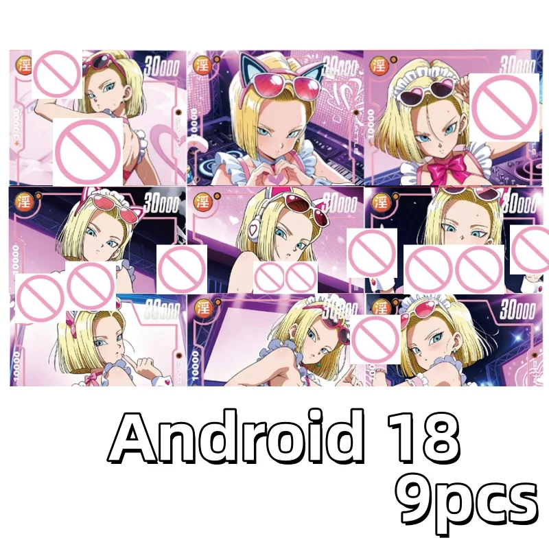 9pcs/set Dragon Ball Diy Pink Love Maid Android 18 ACG Goddess Card Folding Glitter Anime Lazuli Beauty Game Collection Card Toy
9pcs/set Dragon Ball Diy Pink Love Maid Android 18 ACG Goddess Card Folding Glitter Anime Lazuli Beauty Game Collection Card Toy