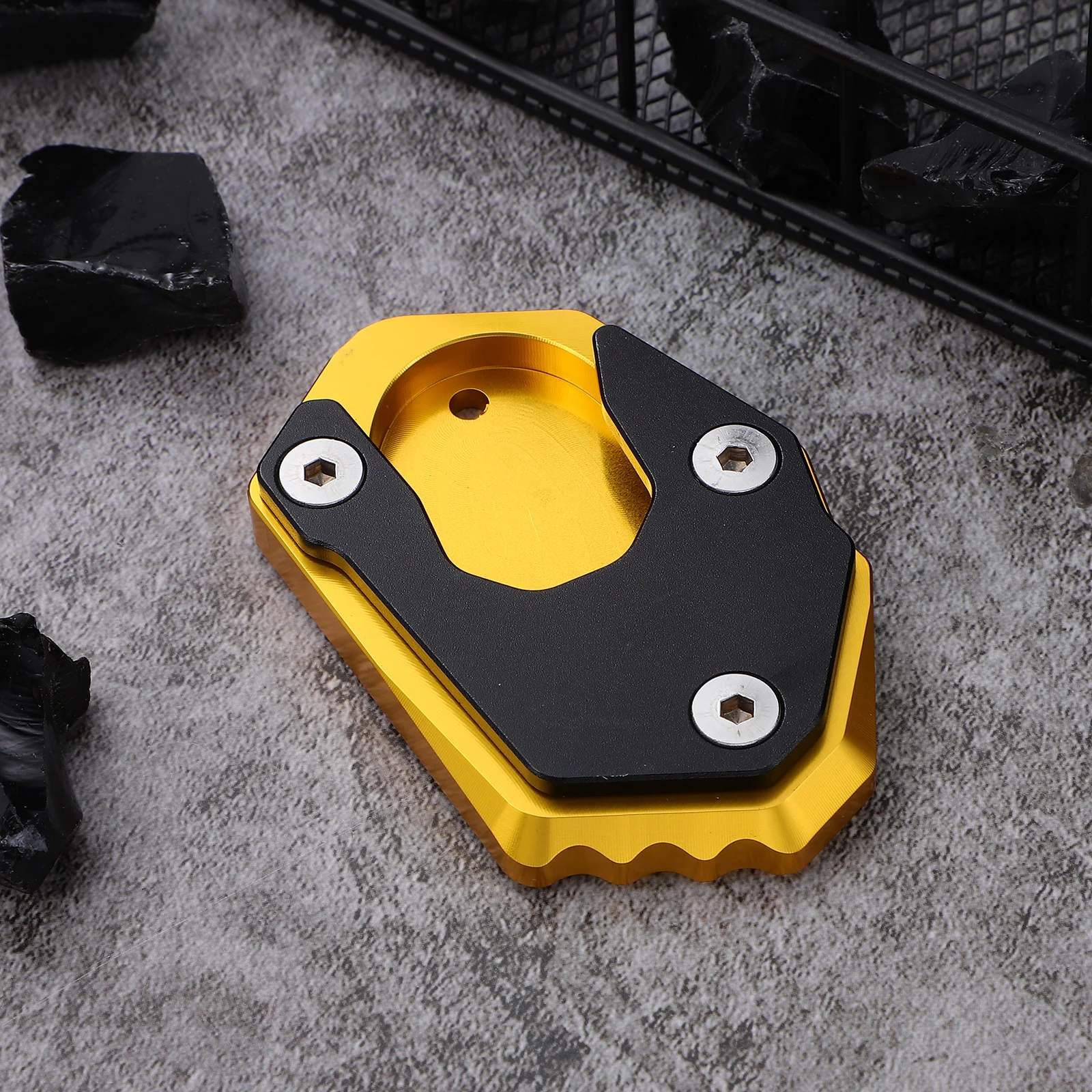 Extra Large Motorcycle Kickstand Extension Pad Durable Metal Anti Sink Suitable for Various Bikes Parking Stand
Extra Large Motorcycle Kickstand Extension Pad Durable Metal Anti Sink Suitable for Various Bikes Parking Stand