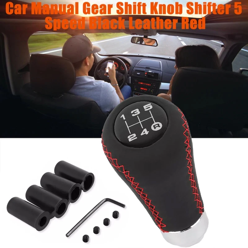 Car Manual Gear Shift Knob Shifter Black PU Leather 5 Speed For Ford Fiesta ST 2000-2020 Car Interior Parts Replacement
Car Manual Gear Shift Knob Shifter Black PU Leather 5 Speed For Ford Fiesta ST 2000-2020 Car Interior Parts Replacement