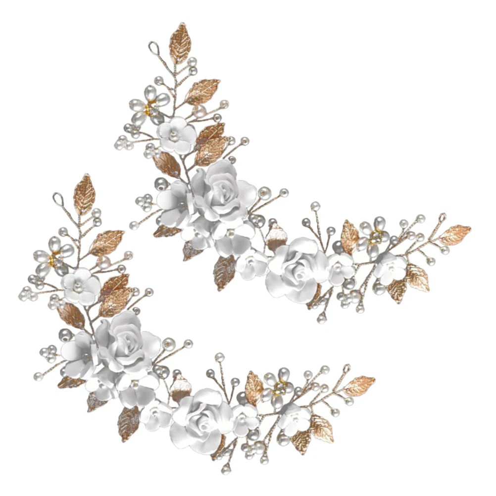 2Pcs Silver Flower Hair Accessories Elegant Wedding Bridal Headpiece Polymer Clay Decorative Leaves Vine Hairpiece
2Pcs Silver Flower Hair Accessories Elegant Wedding Bridal Headpiece Polymer Clay Decorative Leaves Vine Hairpiece