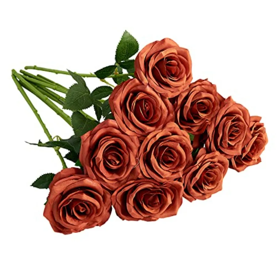 Artificial Rose 10pcs Open Flower Bouquet Faux Rose Stems for Wedding Arrangement, Bridal Bouquet, Centerpiece, Fake Faux Silk
Artificial Rose 10pcs Open Flower Bouquet Faux Rose Stems for Wedding Arrangement, Bridal Bouquet, Centerpiece, Fake Faux Silk