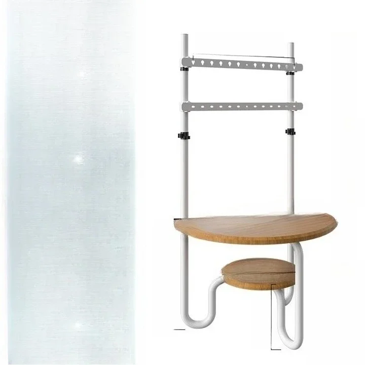 TV hanger against the wall floor bracket wooden tray table living room TV cabinet for 55/65/75/85 inches, elegant white +
TV hanger against the wall floor bracket wooden tray table living room TV cabinet for 55/65/75/85 inches, elegant white +