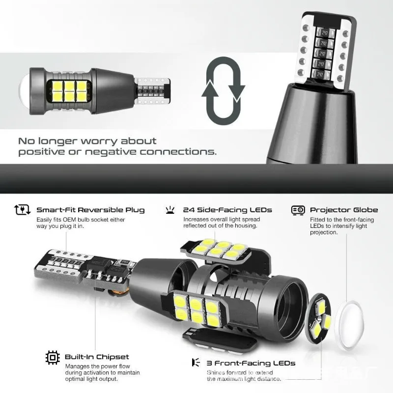 T15 W16W Reversing Lights WY16W 921 LED Bulb Back Up Lamp Super Bright Flash Canbus Hot
T15 W16W Reversing Lights WY16W 921 LED Bulb Back Up Lamp Super Bright Flash Canbus Hot