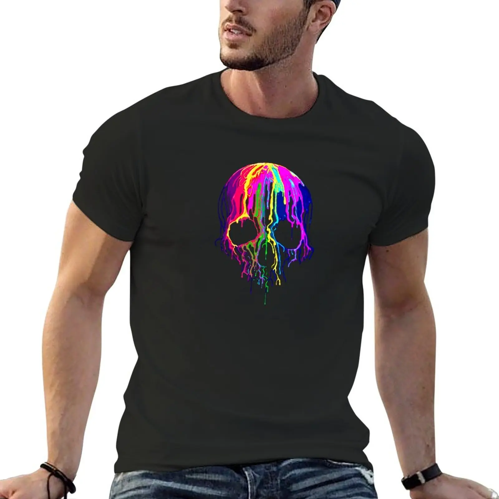Dripping paint colourful Skull lover gift t shirt T-Shirt custom t shirt summer 2025 Luxury man men clothings
Dripping paint colourful Skull lover gift t shirt T-Shirt custom t shirt summer 2025 Luxury man men clothings