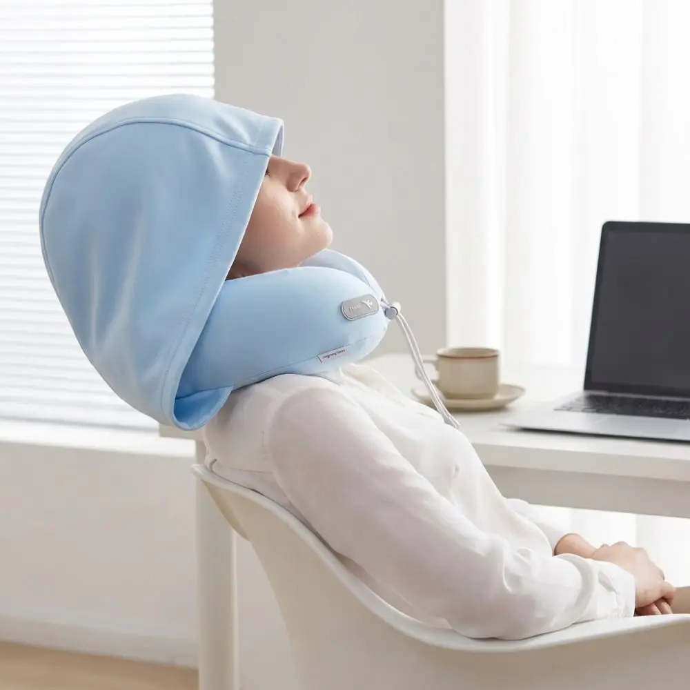 360° Full Support Ice Silk Hooded Neck Pillow Portable Soft U-Shaped Pillow Comfortable Foldable Travel Pillow Office
360° Full Support Ice Silk Hooded Neck Pillow Portable Soft U-Shaped Pillow Comfortable Foldable Travel Pillow Office