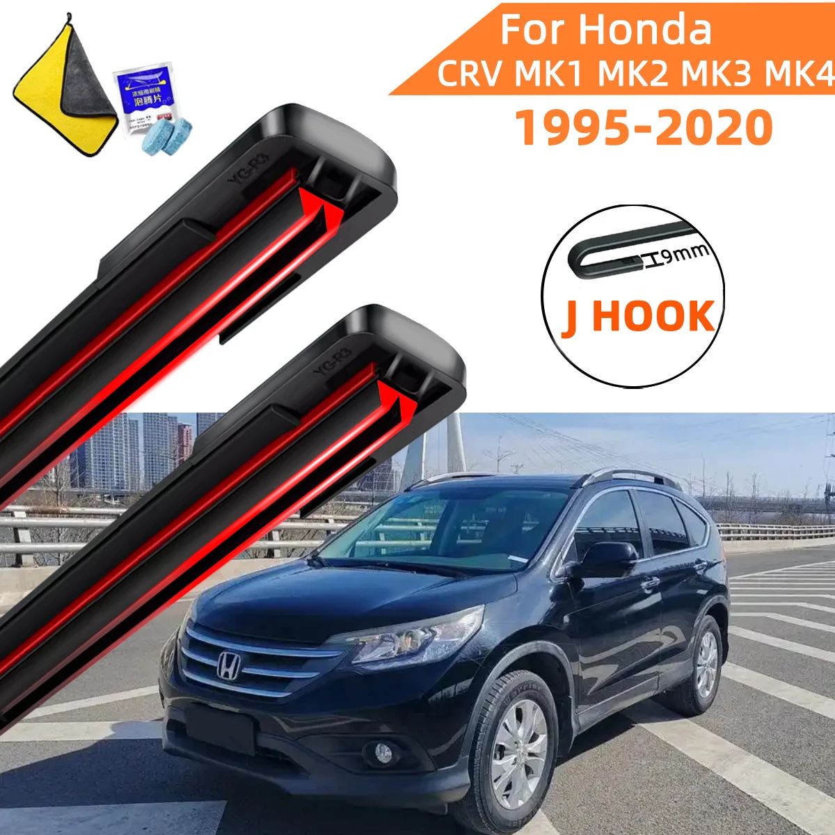 Double Rubber Car Wipers for Honda CRV MK1 MK2 MK3 MK4 Front Blade Brushes Cutter Automobiles Accessorie Wiper Windscreen Wear
Double Rubber Car Wipers for Honda CRV MK1 MK2 MK3 MK4 Front Blade Brushes Cutter Automobiles Accessorie Wiper Windscreen Wear