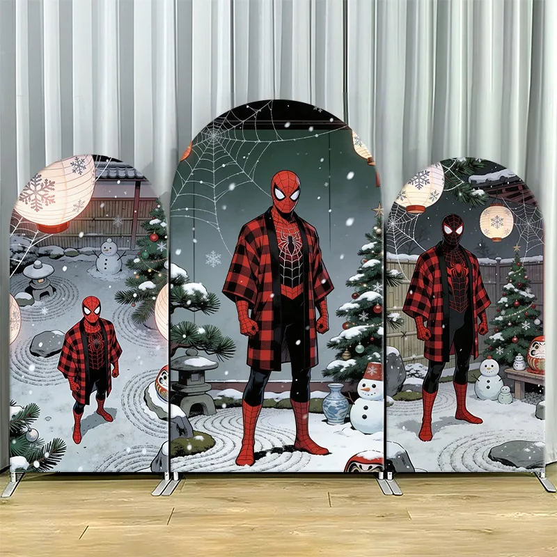 Arch Backdrop Cover Single Side Spider Man Red Plaid Coat Winter Garden Snowy Party Decoration Photo Booth Background Props
Arch Backdrop Cover Single Side Spider Man Red Plaid Coat Winter Garden Snowy Party Decoration Photo Booth Background Props