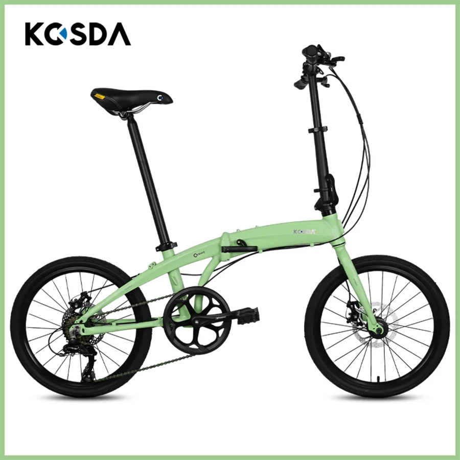 20 Inch Folding Bike Aluminum Alloy Frame Mechanical Disc Brake Foldable Bicycle 52T Crankset 7 Speed High Carbon Steel Fork
20 Inch Folding Bike Aluminum Alloy Frame Mechanical Disc Brake Foldable Bicycle 52T Crankset 7 Speed High Carbon Steel Fork