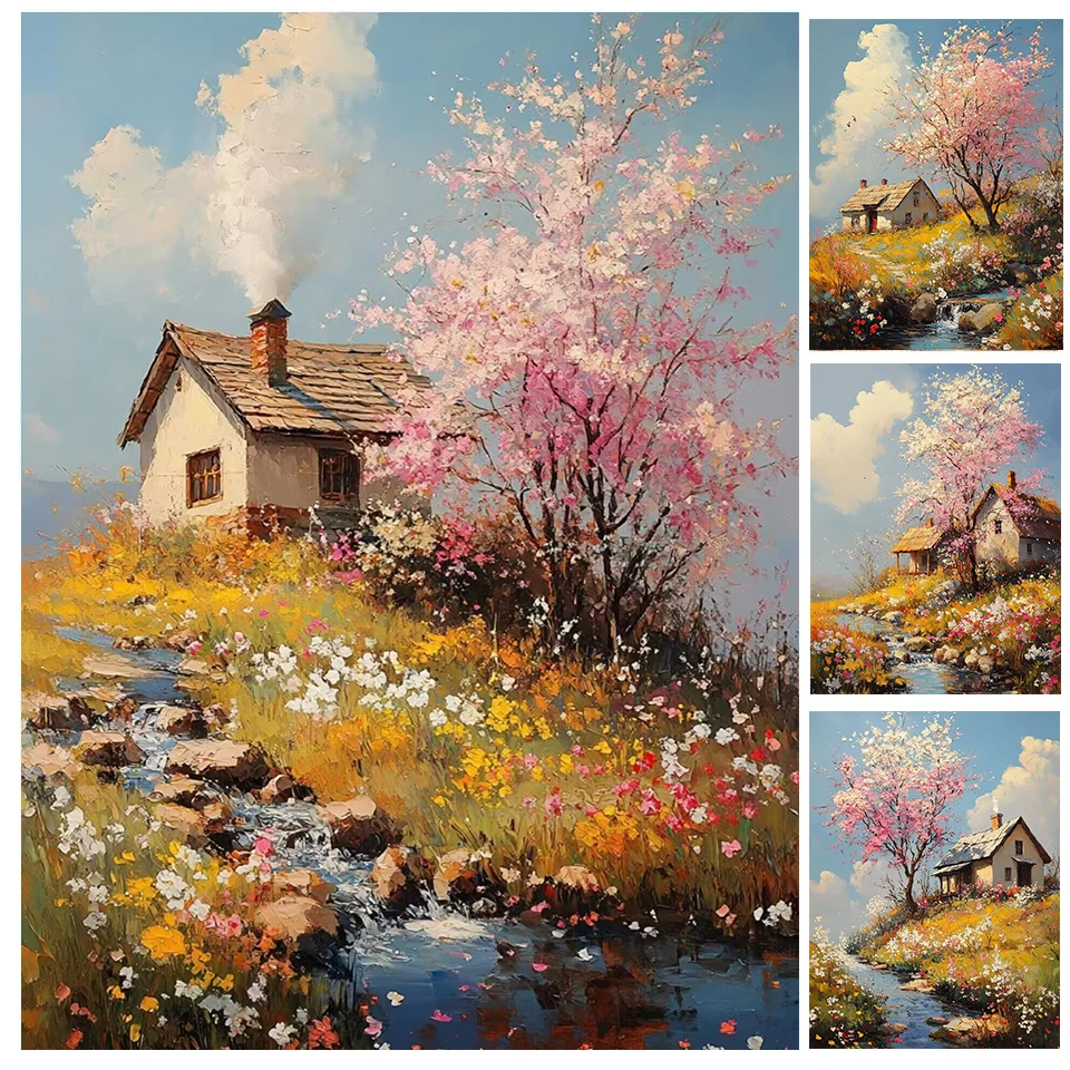 Full Square Round Diamond Painting Colorful House Scenery Embroidery 5D Mosaic DIY Spring Wall Stickers Home Decor
Full Square Round Diamond Painting Colorful House Scenery Embroidery 5D Mosaic DIY Spring Wall Stickers Home Decor