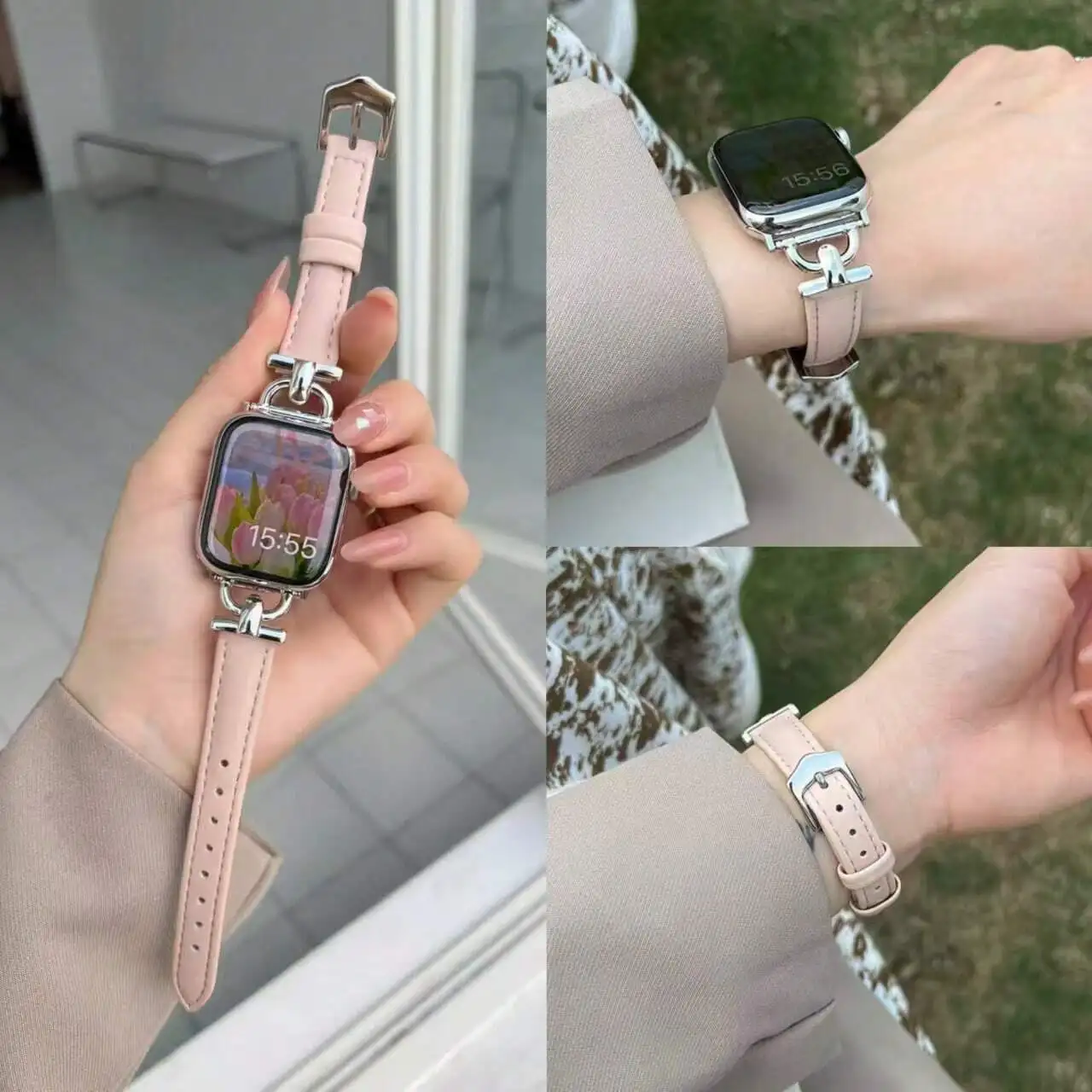 1pc Slim Leather Loop Band Compatible With Apple Watch Women 38mm 40mm 41mm 42mm 44mm 45mm 46mm 49mm Series Ultra 10/9/8/7/6/5/4/3/2/1 SE
1pc Slim Leather Loop Band Compatible With Apple Watch Women 38mm 40mm 41mm 42mm 44mm 45mm 46mm 49mm Series Ultra 10/9/8/7/6/5/4/3/2/1 SE
