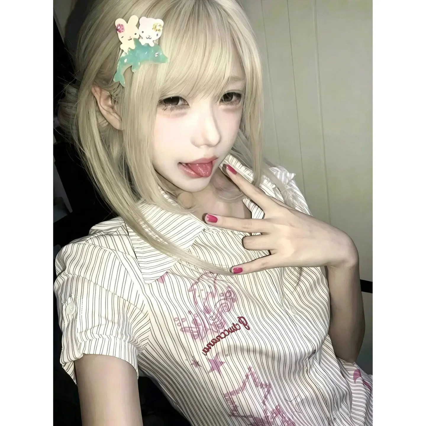 Gagarich 2026 Japanese Cute Spicy Girl Pink Striped Short Sleeved Shirt Women Summer Y2k Light Asian Morning Slim Fit Shirt Top
Gagarich 2026 Japanese Cute Spicy Girl Pink Striped Short Sleeved Shirt Women Summer Y2k Light Asian Morning Slim Fit Shirt Top