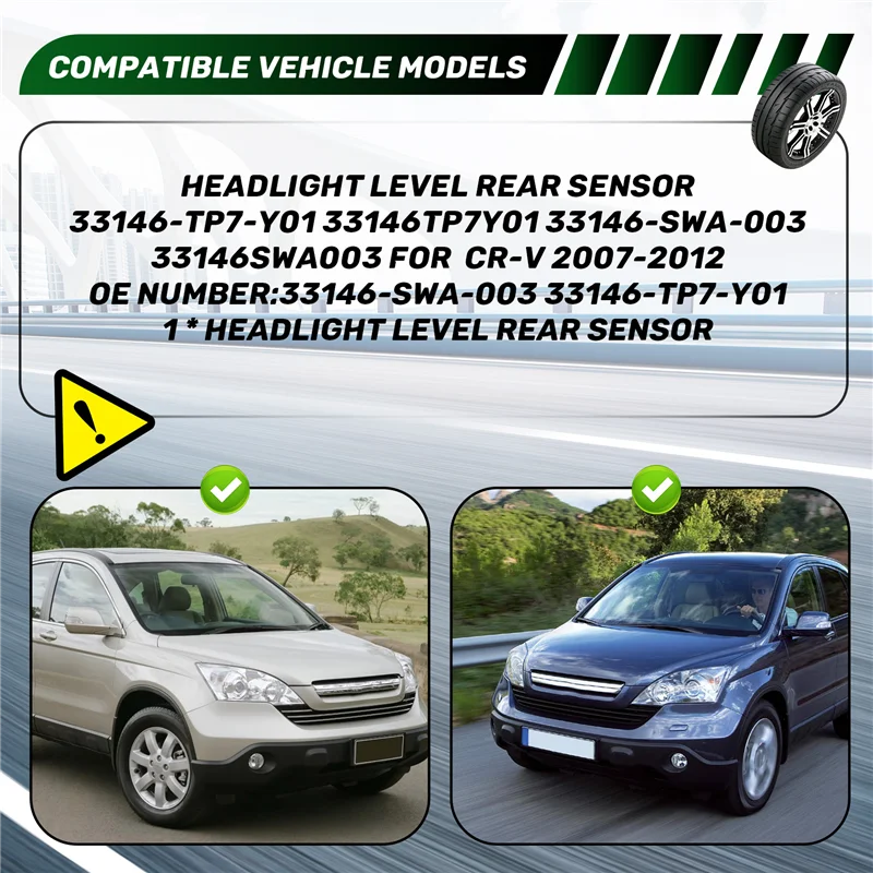 Задний датчик уровня фар 33146-TP7-Y01 33146TP7Y01 33146-SWA-003 33146SWA003 для Honda CR-V 2007-2012
Задний датчик уровня фар 33146-TP7-Y01 33146TP7Y01 33146-SWA-003 33146SWA003 для Honda CR-V 2007-2012