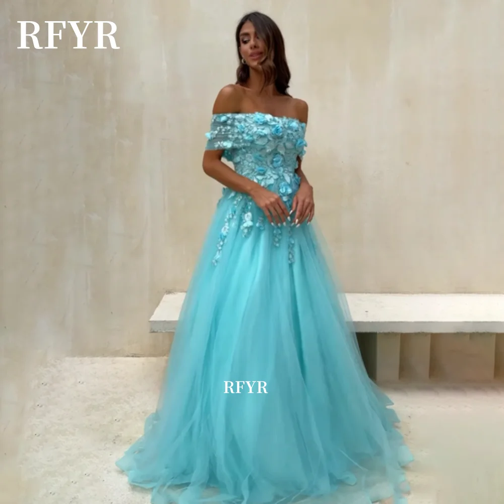 RFYR Fluffy Evening Dresses Lace Applique Prom Gowns Lace Up Back Princess Party Gown فساتين مناسبة رسمي
RFYR Fluffy Evening Dresses Lace Applique Prom Gowns Lace Up Back Princess Party Gown فساتين مناسبة رسمي